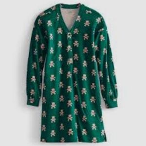Vera Bradley Green Pajama Top with Bear Print